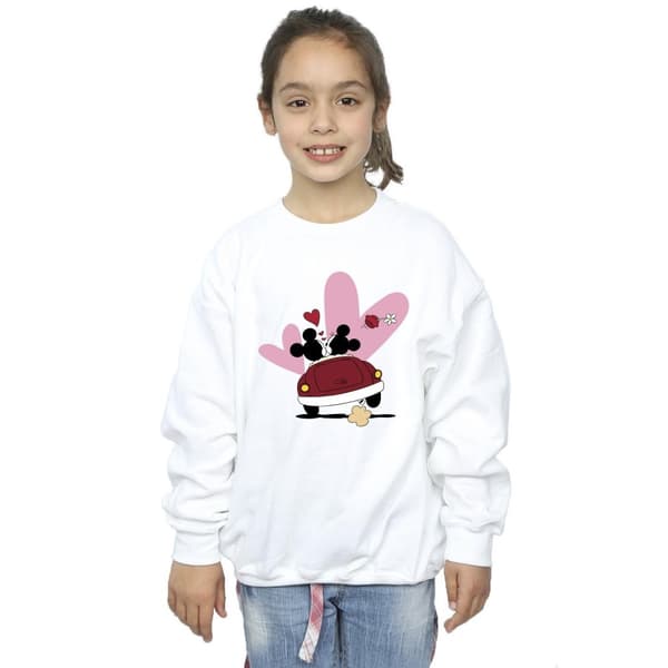 Disney Girls Mickey Mouse Car Print Sweatshirt