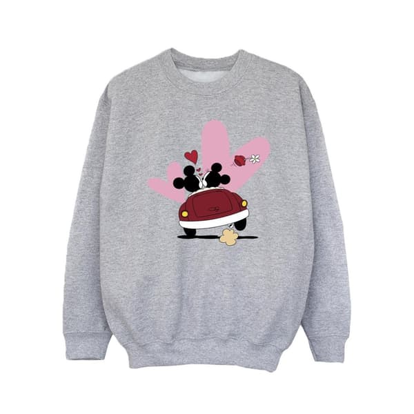 Disney Girls Mickey Mouse Car Print Sweatshirt