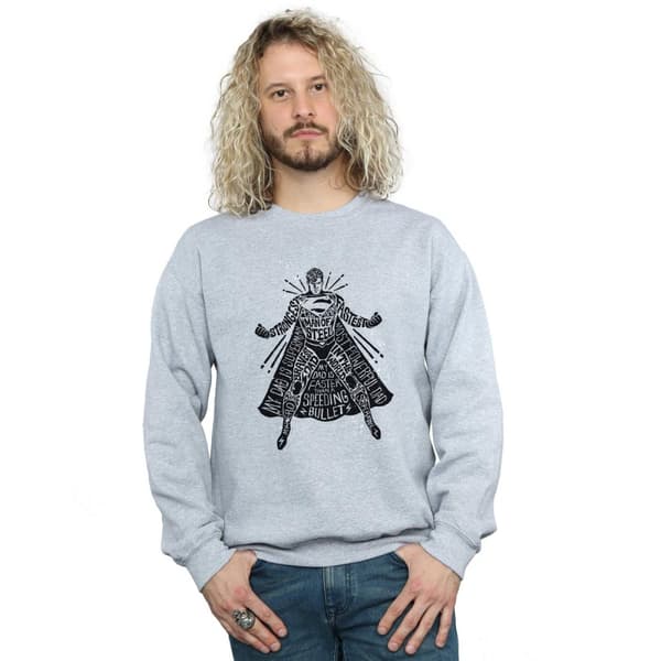DC Comics Mens Superman Dad Of Steel Sweatshirt
