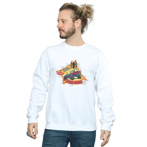 Marvel Mens Spider-Man The Spider Mobile Sweatshirt