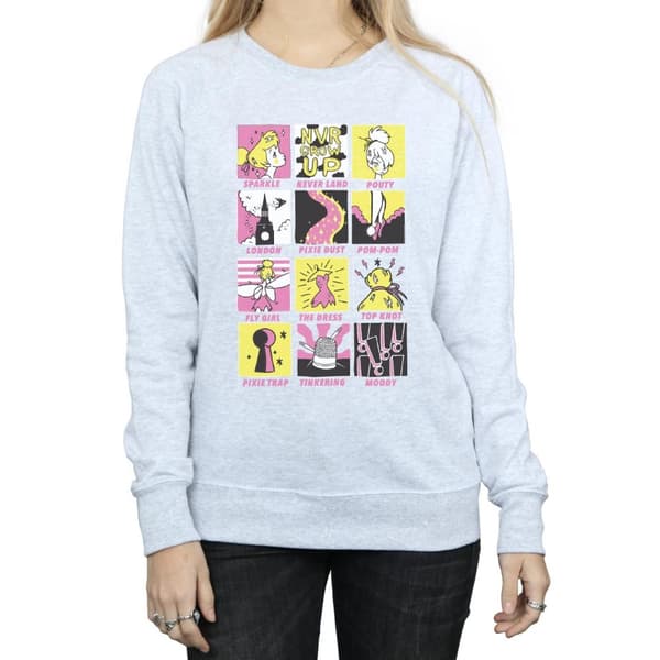 Disney Dam/kvinnor Tinkerbell Squares Sweatshirt
