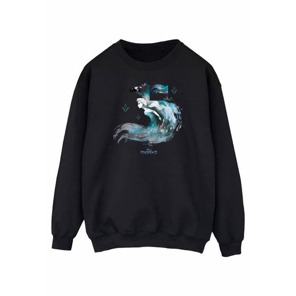Disney Dam/Tjej Frozen 2 Elsa med vattenanden Nokk Sweatshirt