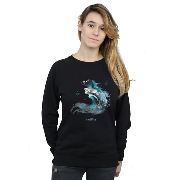 Disney Dam/Tjej Frozen 2 Elsa med vattenanden Nokk Sweatshirt