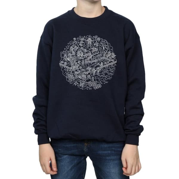 Star Wars Pojkar Christmas Death Star Sweatshirt