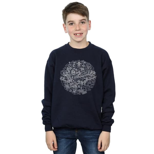 Star Wars Pojkar Christmas Death Star Sweatshirt