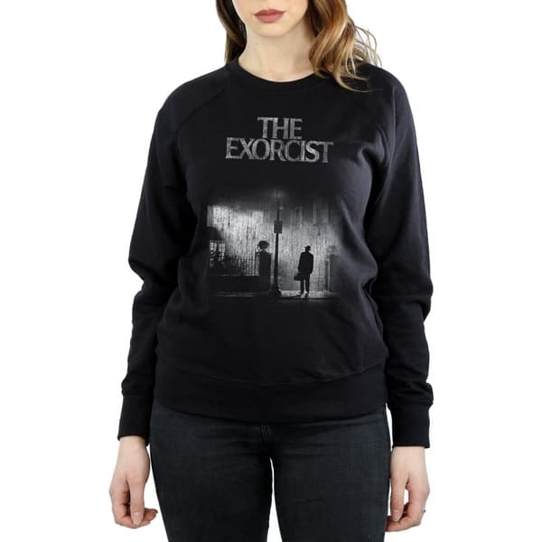 The Exorcist Dam/kvinnor Mono Distressed Poster Sweatshirt
