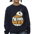 Miniatyrbild 3 av 4: Star Wars May The Force BB8-tröja för flickor