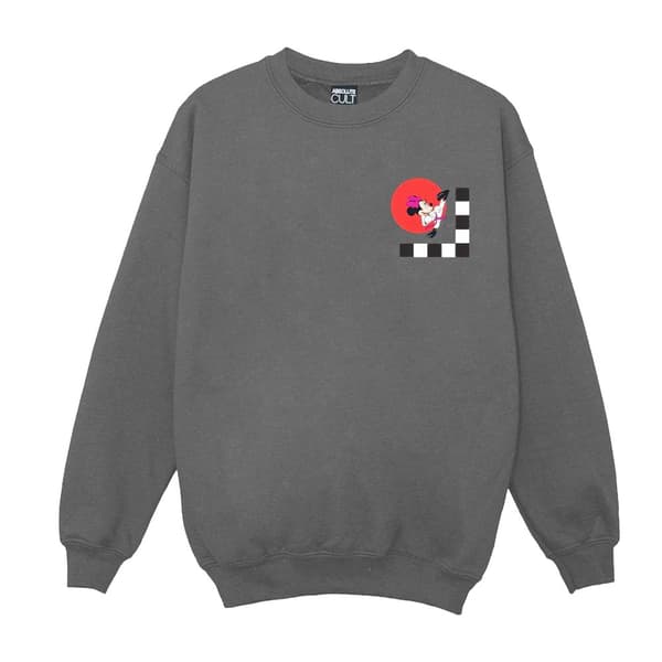 Disney Minnie Mouse Karate Kick-tröja för flickor Charcoal 5-6 Years