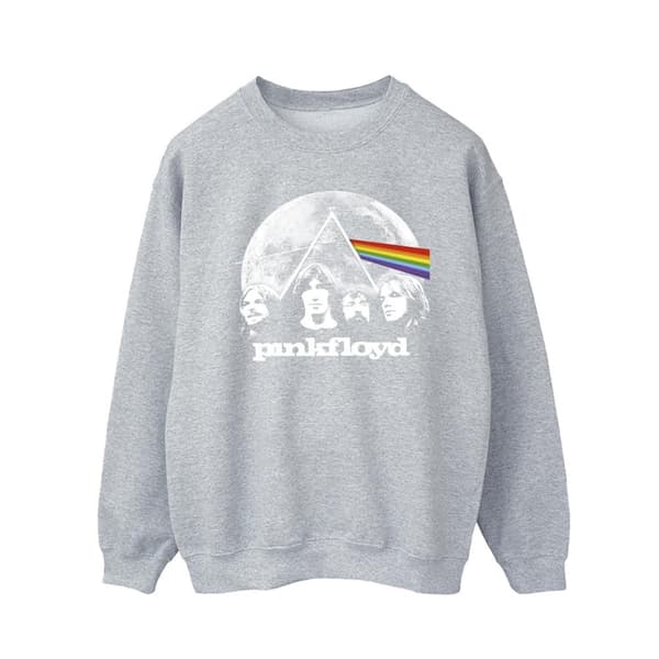 Pink Floyd Mens Moon Prism Blue Sweatshirt Sports Grey L