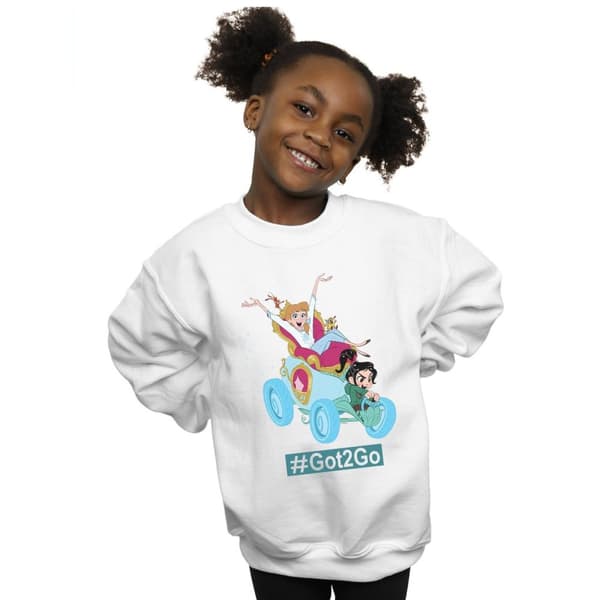 Disney Girls Wreck It Ralph Cinderella And Vanellope Sweatshirt