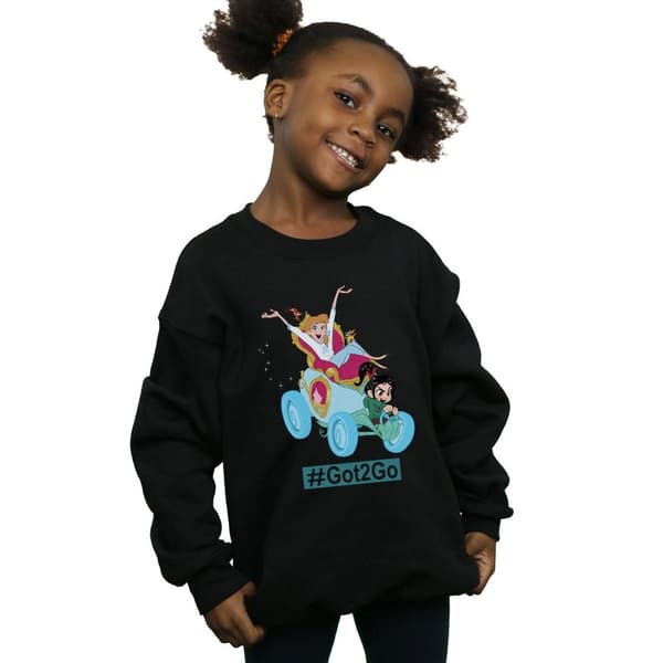 Disney Girls Wreck It Ralph Cinderella And Vanellope Sweatshirt