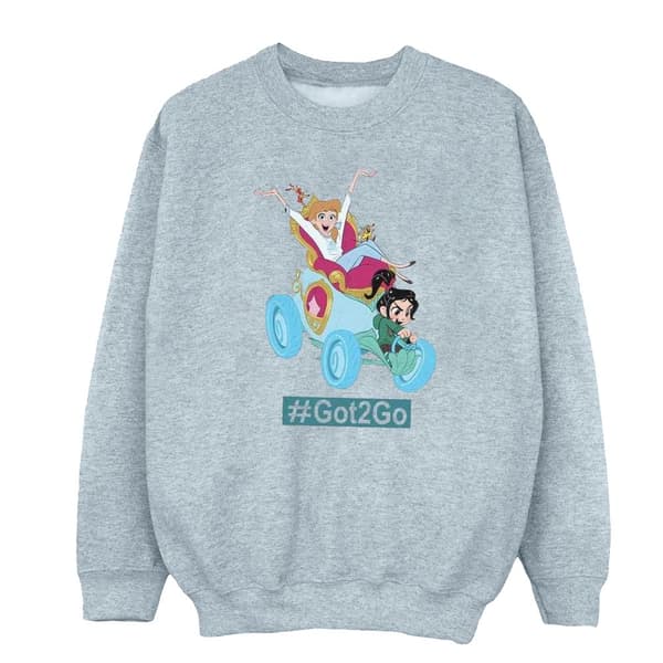 Disney Girls Wreck It Ralph Cinderella And Vanellope Sweatshirt