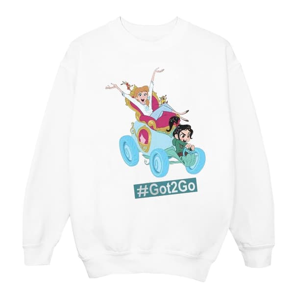 Disney Girls Wreck It Ralph Cinderella And Vanellope Sweatshirt