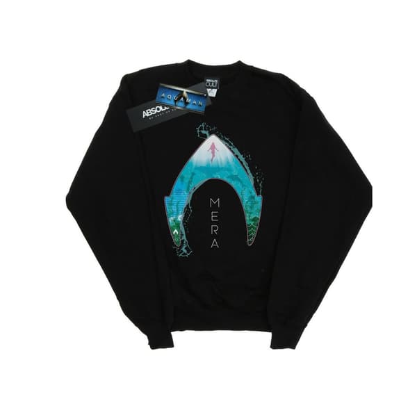 DC Comics Mens Aquaman Mera Ocean Logo Sweatshirt