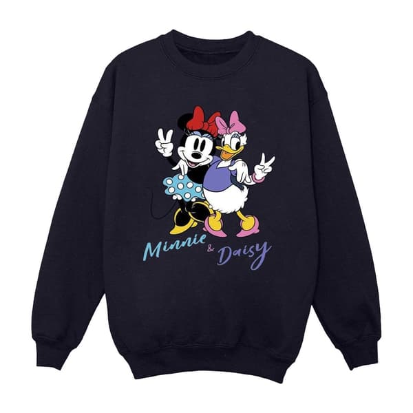 Disney Minnie Mouse And Daisy-tröja för flickor Navy Blue 12-13 Years