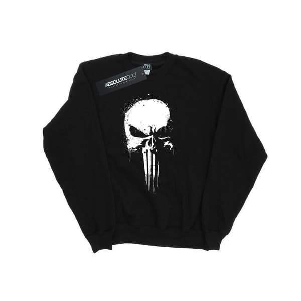 Marvel Girls The Punisher Spray Skull Sweatshirt
