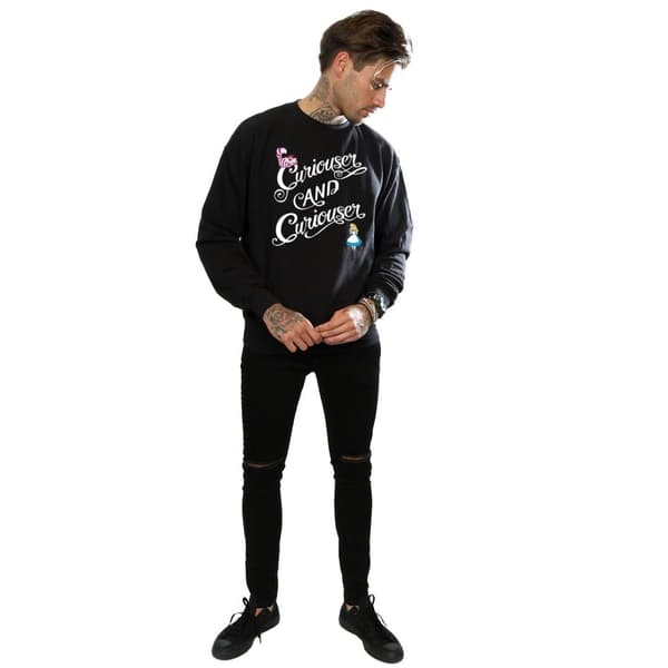 Disney Herr - Alice i underlandet - Curiouser - Sweatshirt