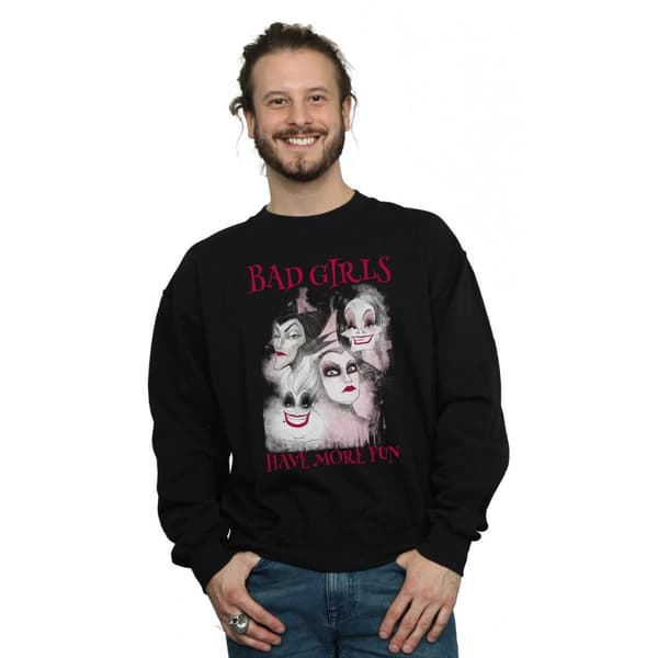 Disney Mens Bad Girls Have More Fun Sweatshirt