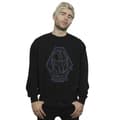 Miniatyrbilde 2 av 3: Star Wars Mens The Mandalorian Outline Helm Diamond Sweatshirt