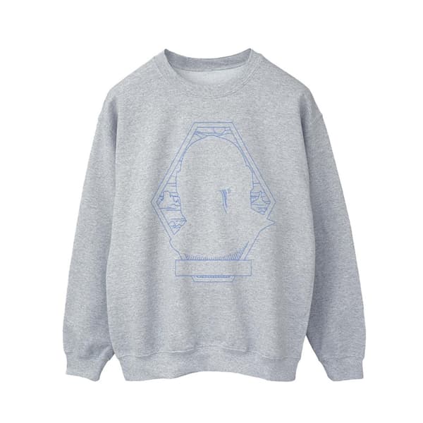 Star Wars Mens The Mandalorian Outline Helm Diamond Sweatshirt