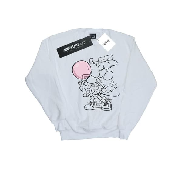 Disney Womens/Ladies Minnie Mouse Gum Bubble Sweatshirt