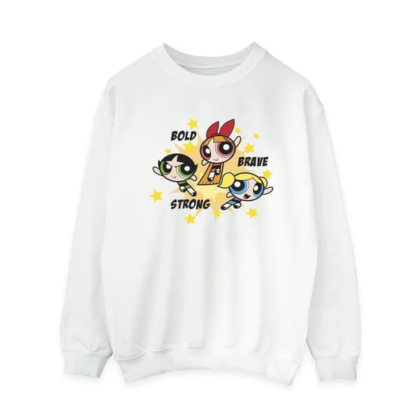 The Powerpuff Girls Womens/Ladies Girls Bold Brave Strong Sweatshirt