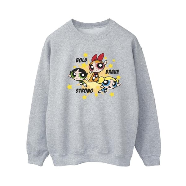 The Powerpuff Girls Womens/Ladies Girls Bold Brave Strong Sweatshirt