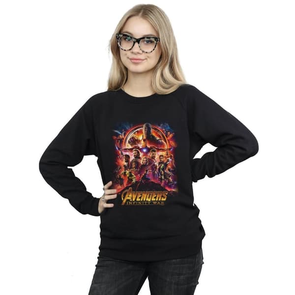 Marvel Sweatshirt med filmaffisch från Avengers Infinity War - dam/dam