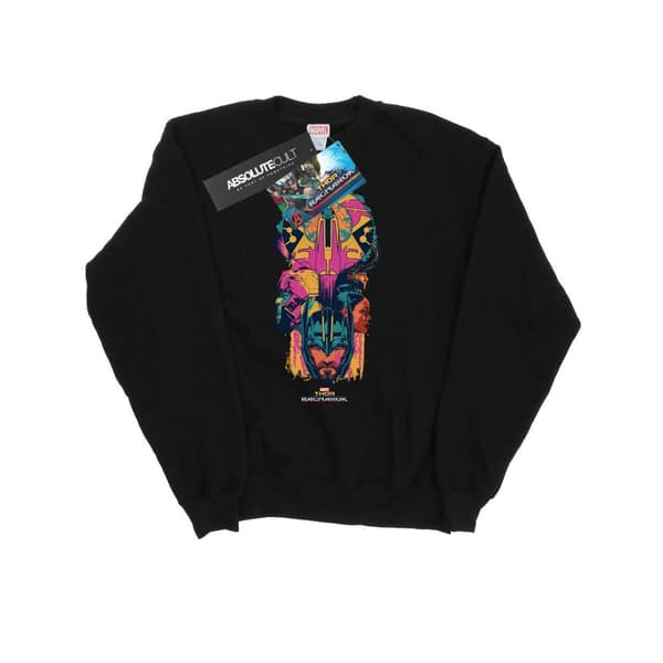 Marvel Mens Thor Ragnarok Character Totem Sweatshirt Black 3XL