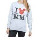 Pikkukuva 3 / 5: Disney Womens/Ladies Mickey Mouse I Love Mickey Sweatshirt