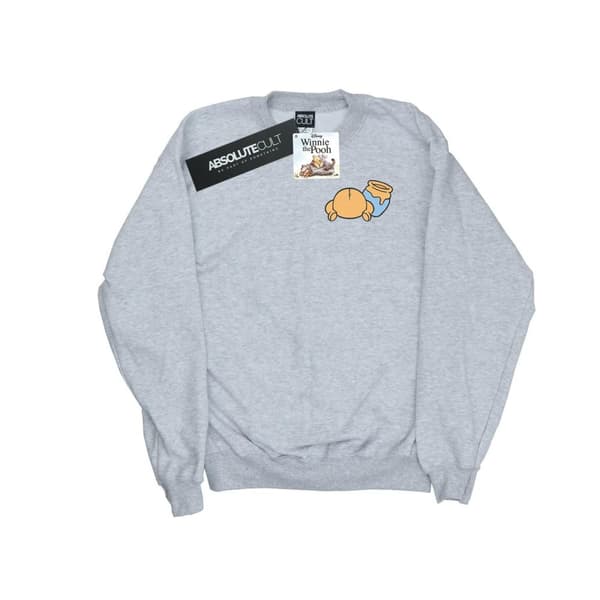 Disney Mens Winnie The Pooh Backside Breast Print Sweatshirt