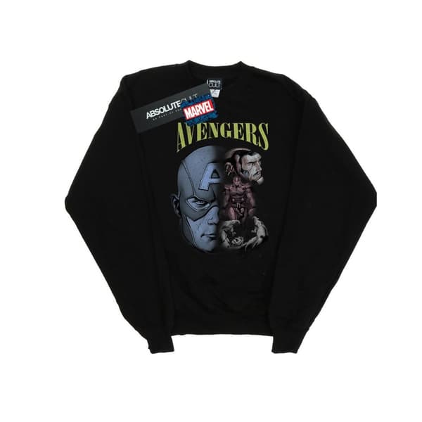 Marvel Mens Avengers Homage Sweatshirt Black 4XL