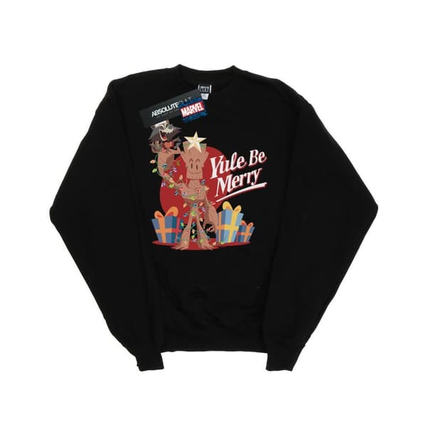 Marvel Yule Be Merry-tröja för damer/kvinnor Black XXL