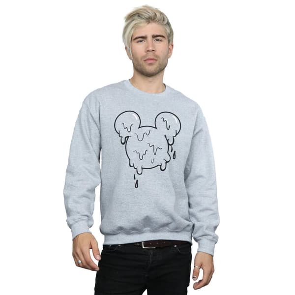 Disney Mens Mickey Mouse Ice Cream Head Sweatshirt