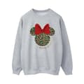 Miniatyrbild 1 av 4: Disney Dam/kvinnor Minnie Mouse Leopard Christmas Sweatshirt