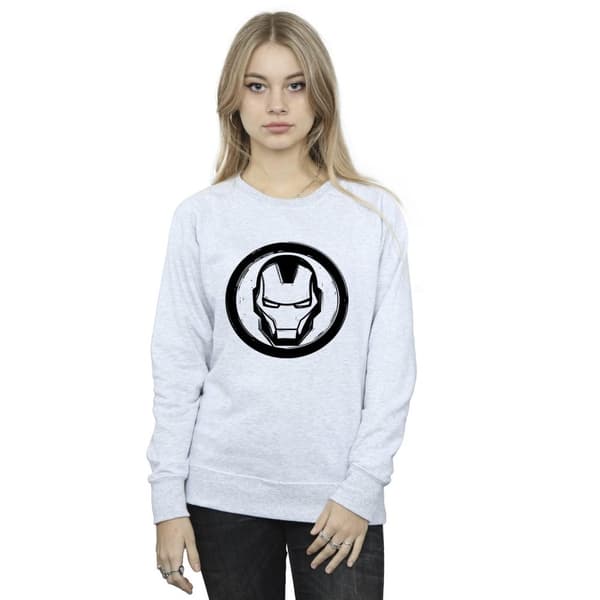 Marvel Sweatshirt med Iron Mans logotyp på bröstet - dam/dam