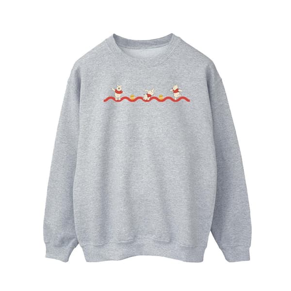 Disney Mens Winnie The Pooh Hunny Line Sweatshirt