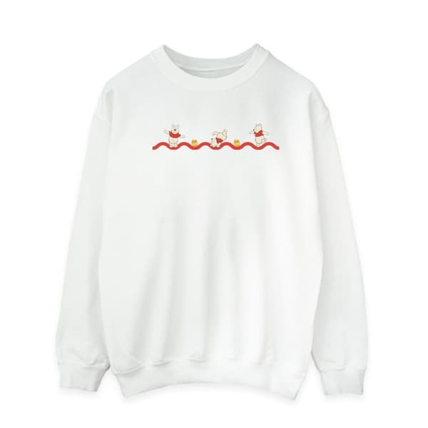 Disney Mens Winnie The Pooh Hunny Line Sweatshirt