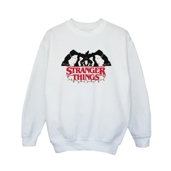 Netflix Pojkar Stranger Things Demogorgon Sweatshirt med julbelysning