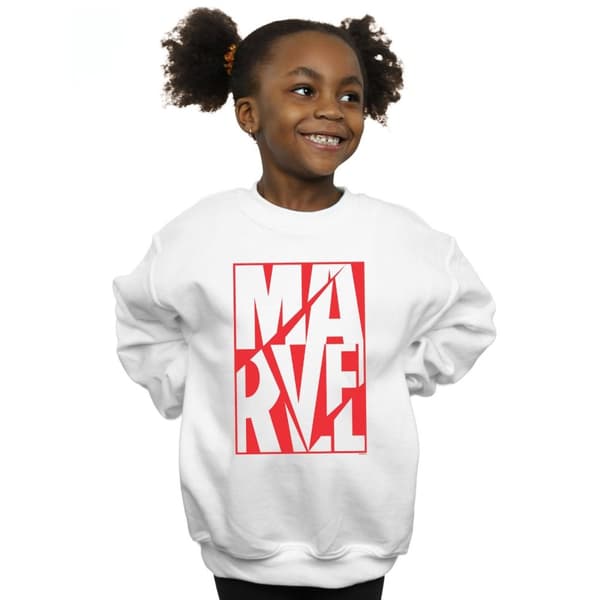 Marvel Girls Portrait Logo Sweatshirt