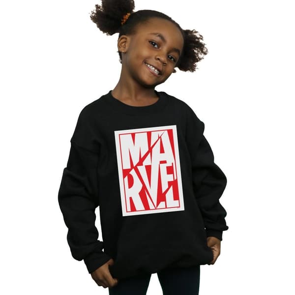 Marvel Girls Portrait Logo Sweatshirt
