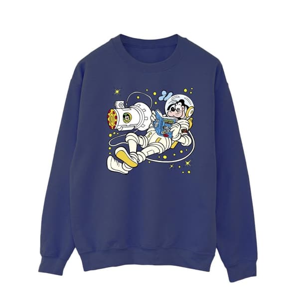 Disney Mens Goofy Reading In Space Sweatshirt