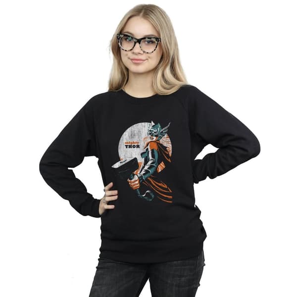 Marvel Dam/Tjej The Mighty Thor Propaganda Sweatshirt med tryck