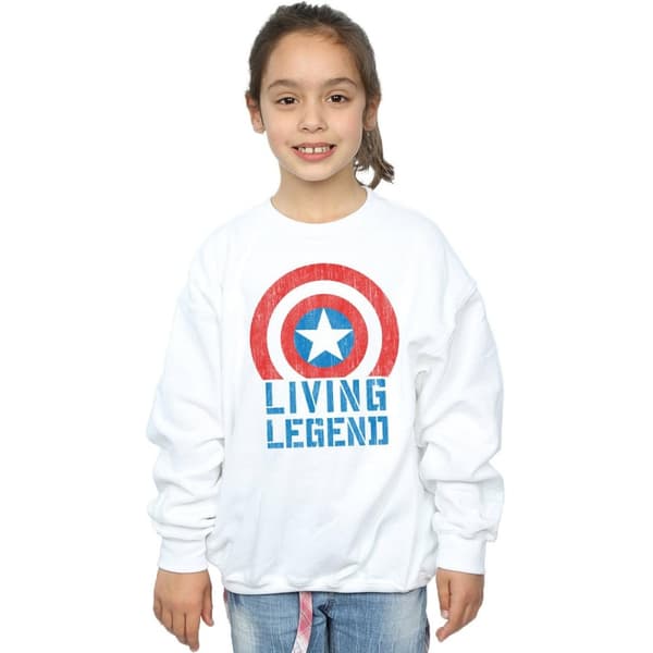 Marvel Sweatshirt med levande legend från Captain America för flickor