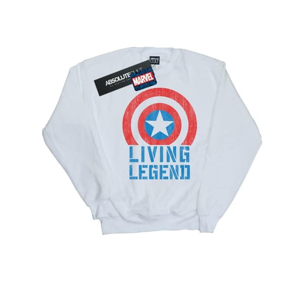 Marvel Sweatshirt med levande legend från Captain America för flickor