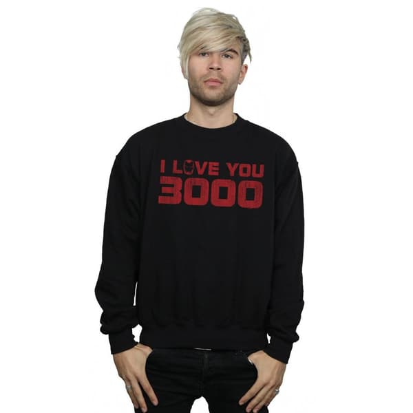 Marvel Mens Avengers Endgame I Love You 3000 Distressed Sweatshirt