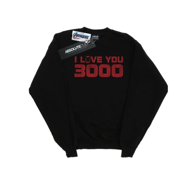 Marvel Mens Avengers Endgame I Love You 3000 Distressed Sweatshirt