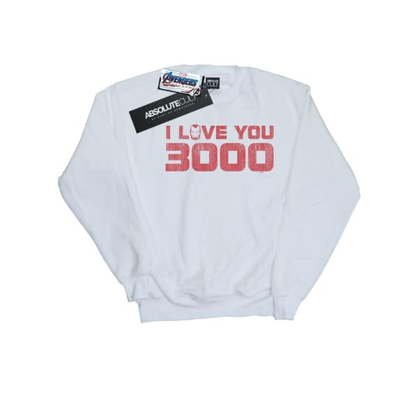 Marvel Mens Avengers Endgame I Love You 3000 Distressed Sweatshirt