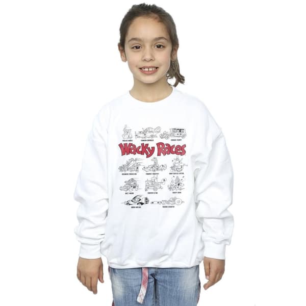 Wacky Races Girls Car Lineup Sweatshirt