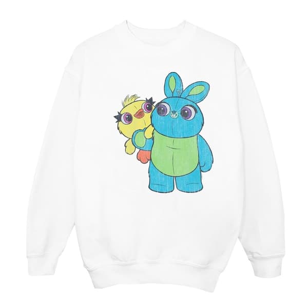 Disney Dam/kvinnor Toy Story 4 Ducky And Bunny Distressed Pose Sweatshirt